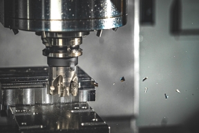 Milling process during precision sheet metal fabrication